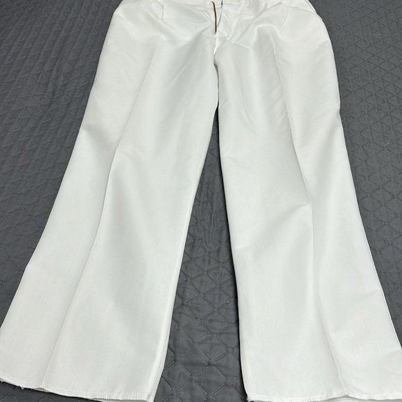 White men's nursing or doctor's trousers with clips, pockets size 36 - Picture 2 of 6